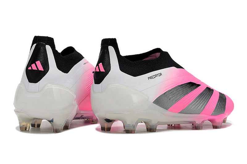 Chuteira Campo Adidas Predator LL Elite FG Branca e Rosa