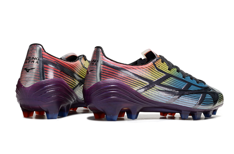 Chuteira Campo Mizuno Alpha FG Colorido "Camaleão"