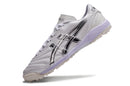 Chuteira Society Asics Japan TF Branca e Prata
