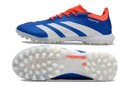Chuteira Infantil Society Adidas Predator Elite TF Azul e Branco "Advancement Pack"