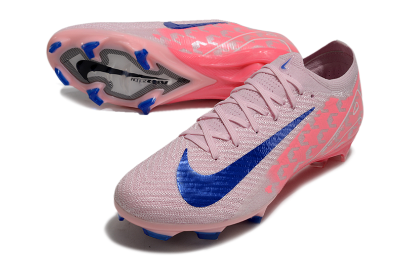Chuteira Campo Nike Air Zoom Mercurial Vapor 16 Elite FG Rosa e Azul