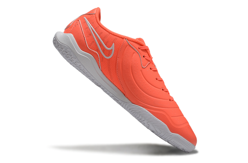 Chuteira Futsal Nike Tiempo Legend 10 Academy IC Laranja e Branco