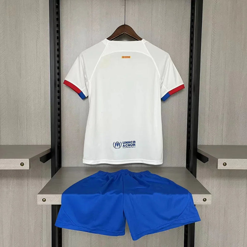 Conjunto Infantil Unissex  Barcelona Branco