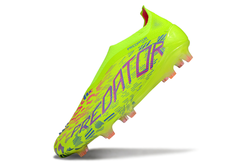 Chuteira Campo Adidas Predator LL Elite FG Verde e Rosa