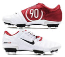 Chuteira Campo Nike Total 90 FG Branco e Vermelho