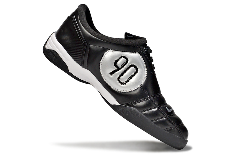 Chuteira Futsal Nike Total 90 IC Preta e Prata