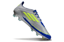 Chuteira Campo Adidas F50 FG Prata, Azul e Verde