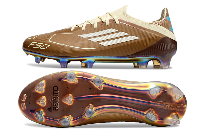 Chuteira Campo Adidas F50 FG Marrom