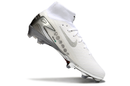 Chuteira Campo Nike Air Zoom Mercurial Superfly 10 Elite FG Branco e Prata