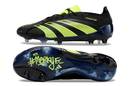 Chuteira Campo Adidas Predator Elite FG Preta e Verde "Edition Merky Pack"