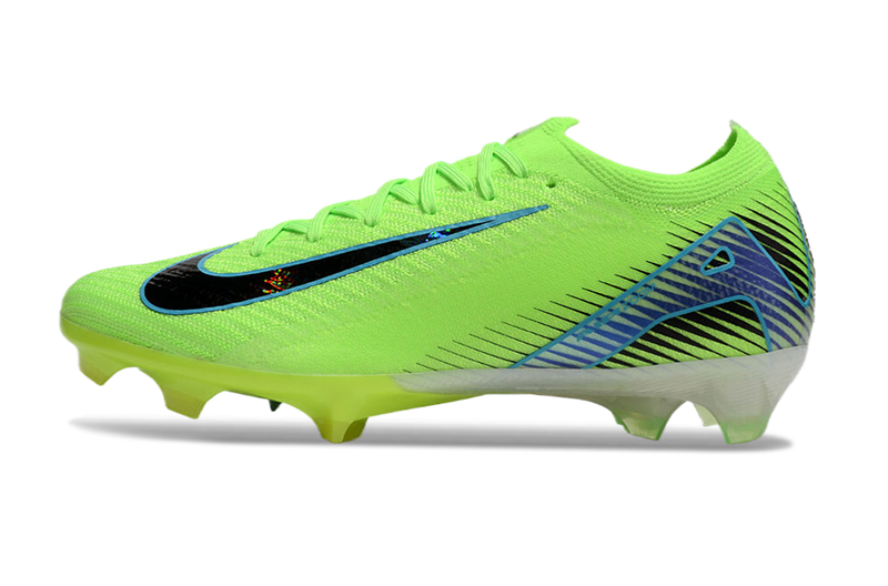 Chuteira Campo Nike Air Zoom Mercurial Vapor 16 Elite FG Verde e Azul