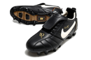 Chuteira Campo Nike Retrô Tiempo Legend R10 Elite Preta e Branca