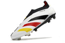 Chuteira Campo Adidas Predator LL Elite FG Branca, Preta, Amarelo e Vermelho