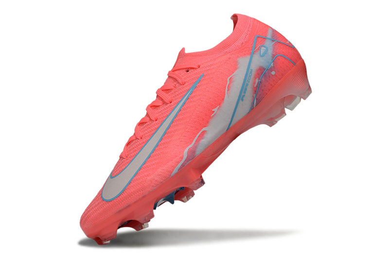 Chuteira Campo Nike Air Zoom Mercurial Vapor 16 Elite FG Rosa e Azul