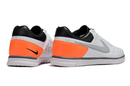 Chuteira Futsal Nike 5 StreetGato IC Branco e Laranja
