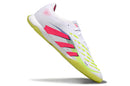 Chuteira Futsal Adidas Predator 24 Elite IC Branco, Rosa e Verde "Celestial Victory"