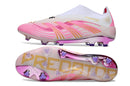 Chuteira Campo Adidas Predator LL Elite FG Branco e Rosa