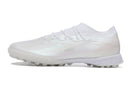 Chuteira Infantil Society Adidas X Crazyfast.1 TF Branca "Pearlized Pack"