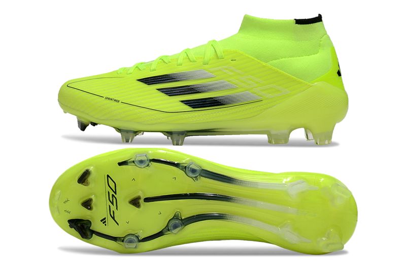 Chuteira Campo Adidas F50 Cano Médio FG Verde
