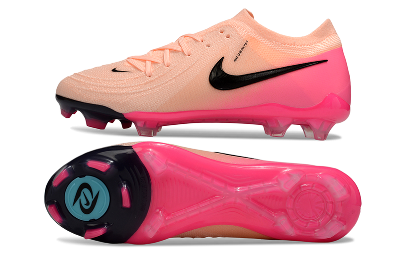 Chuteira Campo Nike Phantom GX 2 Elite FG Rosa e Preto "Prism Pack"
