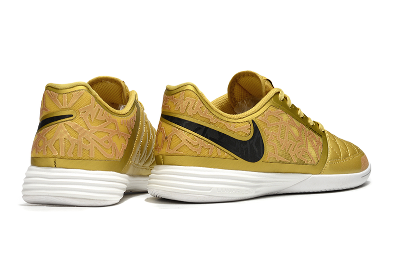 Chuteira Futsal Nike Lunar Gato II IC Dourada