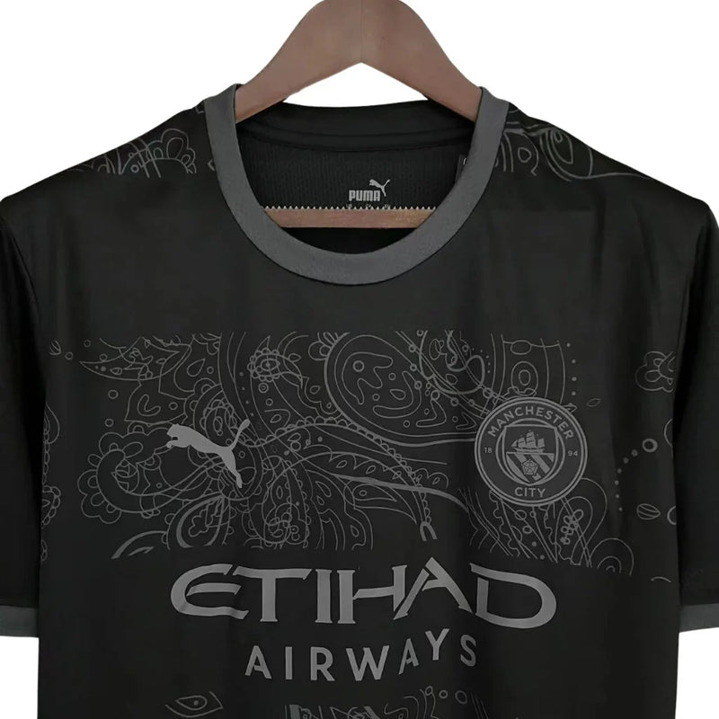 Camisa Masculina Manchester City Preta Edição Especial 2023/24