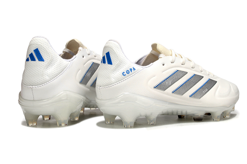Chuteira Campo Adidas Copa Pure II Elite FG Branca e Azul "Polar Victory"