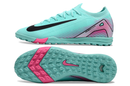 Chuteira Society Nike Air Zoom Mercurial Vapor 16 Elite TF Verde e Rosa