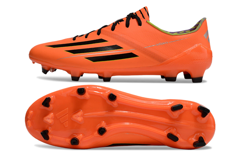 Chuteira Campo Adidas F50 Adizero FG Laranja e Preto