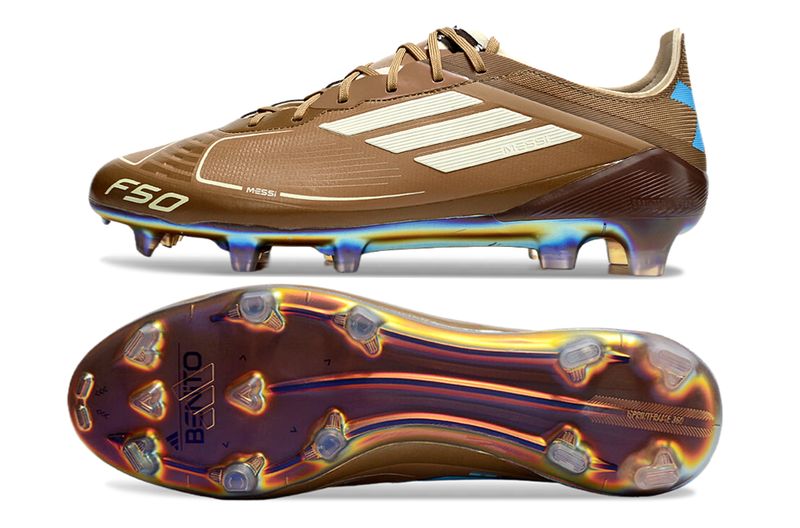 Chuteira Campo Adidas F50 FG Marrom