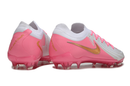 Chuteira Campo Nike Phantom GX 2 Elite FG Branca e Rosa
