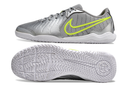 Chuteira Futsal Nike Tiempo Legend 10 Academy IC Prata e Verde