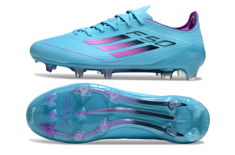 Chuteira Campo Adidas F50 FG Azul e Roxo