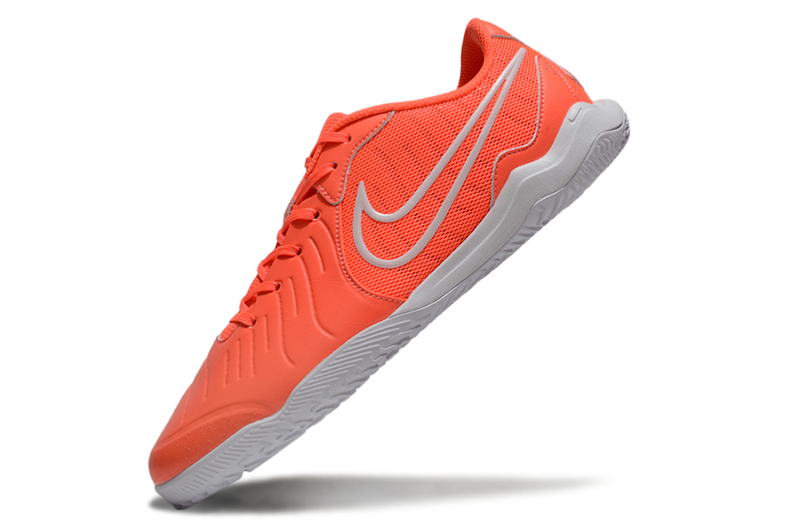 Chuteira Futsal Nike Tiempo Legend 10 Academy IC Laranja e Branco
