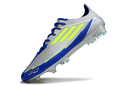Chuteira Campo Adidas F50 FG Prata, Azul e Verde