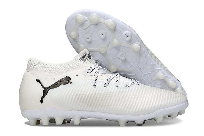 Chuteira Society Puma Future 8 MG Branca "Whiteout Pack"