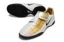 Chuteira Futsal Nike Total 90 IC Branco e Dourado