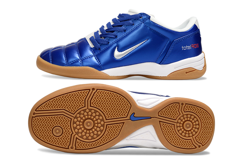 Chuteira Futsal Nike Total 90 IC Azul e Branco
