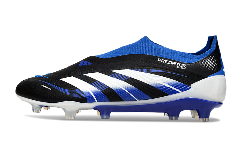 Chuteira Campo Adidas Predator LL Elite FG Preto, Azul e Branco