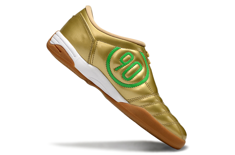 Chuteira Futsal Nike Total 90 IC Dourado e Verde