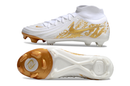 Chuteira Campo Nike Phantom Luna 2 Elite FG Branca e Dourado