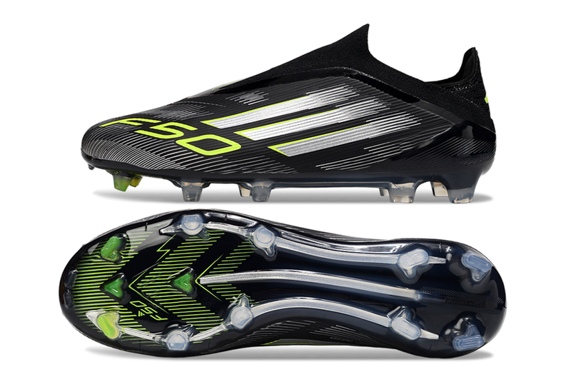 Chuteira Campo Adidas F50+ LL FG Preta e Verde