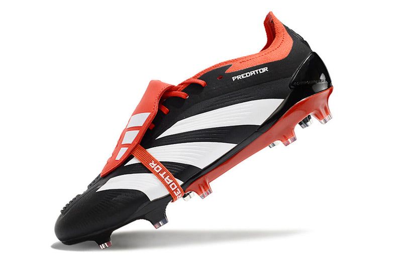 Chuteira Campo Adidas Predator FT 30 Elite FG Preta e Vermelha