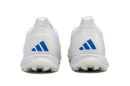 Chuteira Infantil Society Adidas Predator Elite TF Branca e Azul "Kvara Pack"