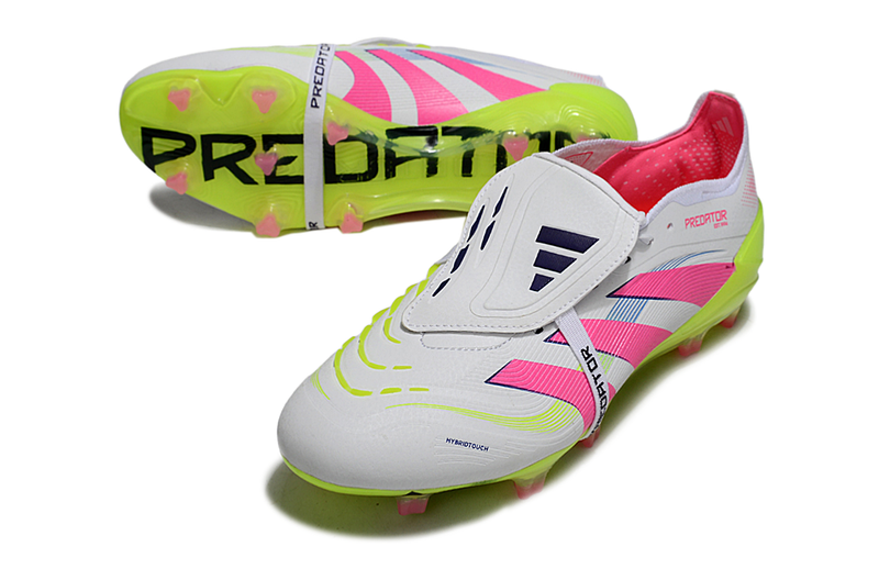 Chuteira Campo Adidas Predator FT 30 Elite FG Branco, Rosa e Verde "Celestial Victory"