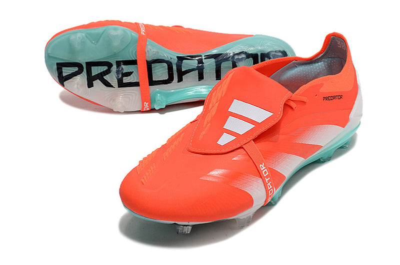 Chuteira Campo Adidas Predator FT 30 Elite FG Laranja e Verde