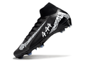 Chuteira Campo Nike Air Zoom Mercurial Superfly 10 Elite FG Preta e Branca