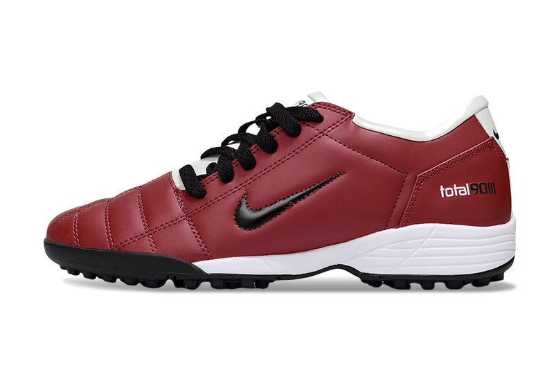 Chuteira Society Nike Total 90 TF Vermelho e Branco