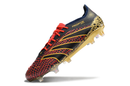 Chuteira Campo Adidas Predator Elite FG Preta, Vermelha e Dourado