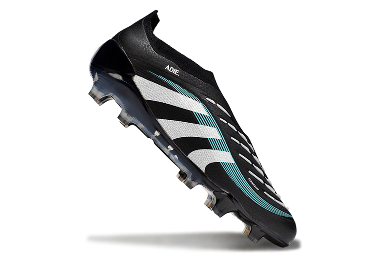 Chuteira Campo Adidas Predator LL Elite FG Preto, Branco e Azul